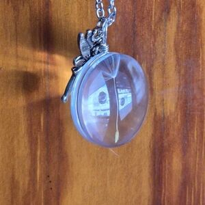 Silver Angel Pendant Necklace